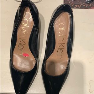 calvin klein Black heels size 6 used